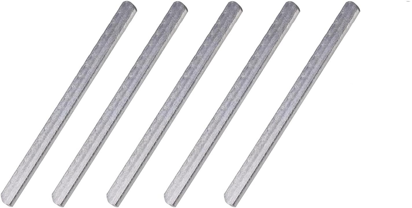 Steel Plates for Weighted Vest, 5PCs Adjustable Strength Training Weight Plates, Rustproof Long Steel Plate with Round Head Loading for Men Women Running Fitness Sport (5PCS SteelPlates)