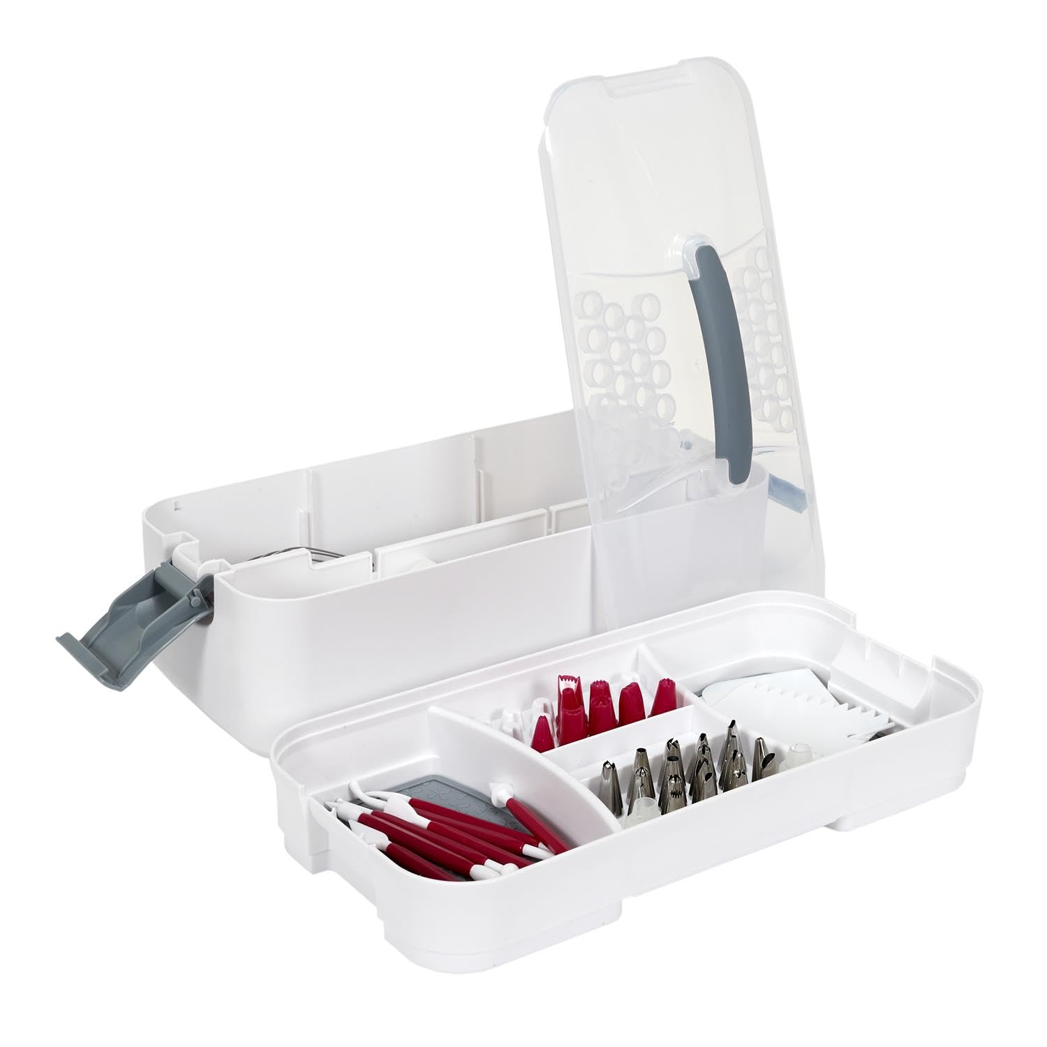 Kit complet de décoration de gâteau - 44 pièces - Avec mallette de rangement - Accessoires pour gâteau - Douilles à douille - Set de gâteau - Pâtisserie - Décoration de gâteau - Décoration de gâteau -