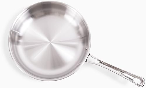 Miniatura 1 de Ryori Cacerola de acero inoxidable  18 cuartos de galón triple capa núcleo de aluminio apto para horno olla de cocina pequeña antiadherente de grado