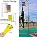 NUHGFTYBF Vertical Test Jump Measurement Tester Floor-Mounted High Jump Training Equipment Youth Adjustable Height Vertical Jump Trainer for Basketball/Volleyball - Easy to Move(A,280cm)