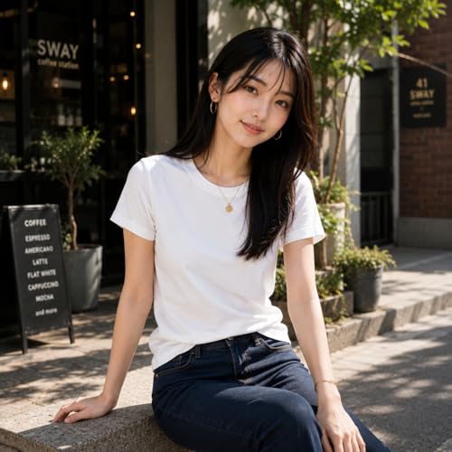 Image of London Hills tops for woman | tshirt for woman | t shirt for womans| tops for women western | western tops for woman's | women t shirt | women tees | gym tshirt for women workout | t shirts Round Neck