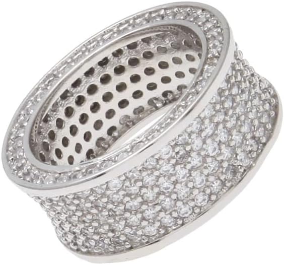 Men’s Hip Hop CZ Ring – Gold or Silver Plated Iced Out Bling Statement Ring, Urban Fashion Jewelry Accessory
