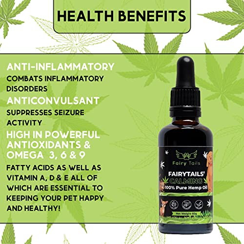 Fairy-Tails-Calming-100-Pure-Hemp-Oil-Dog-Calming-Supplement-for-Dog-Anxiety-Dog-Joint-Health-and-Dog-Barking-Omega-Rich-Supplement-for-Pets-Food-Supplement-for-Healthy-Dog-Joints-and-Fur