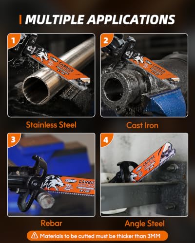 USEWIN Expert Carbide Reciprocating Saw Blades