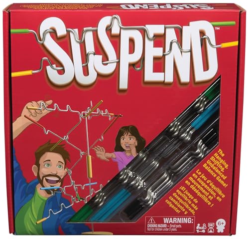 Spin Master Games - Melissa & Doug - Suspend 24 Pièces - Jeu De Société D’Équilibre Et D’Adresse - Tour Empilable Baguettes Colorées - Jeu De Suspension Stratégie Enfant - Cadeau Enfant 6 Ans Et +