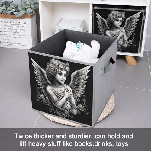 Cubes de rangement pliables pour vêtements avec poignées et structure renforcée