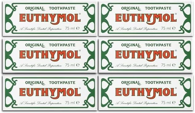 E Uthymol Original Toothpaste 75ml Pack of 6
