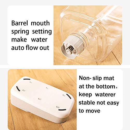 Dog Water Dispenser,Water Bowl For Dogs，Pet Automatic Waterer, Gravity Water Dispenser Station Self-Dispensing For Cats/Dogs Bowl，Automatic Gravity Fountain Bottle Bowl Dish Stand 1 Gal(3.8L) #TOP4
