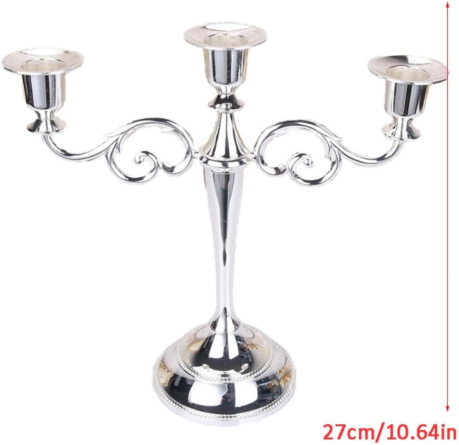 Metal Tall Candelabra Centerpieces 5 Arm Christmas Silver Height Retro