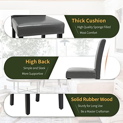 Nicbex Dining Chair Set Of 2, Accent Parsons Diner Chairs By Side Table For Home Kitchen, Living Room, Grey #TOP4