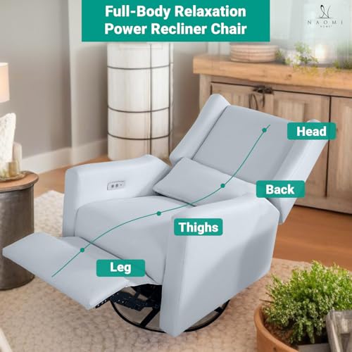 Sillón reclinable plegable gris claro de tela miniatura 5