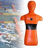 Wasserrettungs-Trainingsdummy für Pool- und Flusssimulationen, Feuertrainingsgeräte mit Ein- und Auslassöffnungen für Wasserwettbewerbe