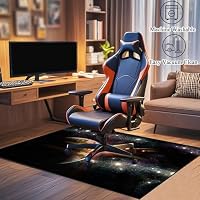 Gaming Bürostuhl Unterlage für Hartböden, Bodenschutzmatte Bürostuhl Teppich, Computerstuhl Teppiche, Schreibtischstuhl Unterlage, Schutzmatte für Laminat, Stuhlmatte für Home Office 140 x 160 cm – Ansicht 3
