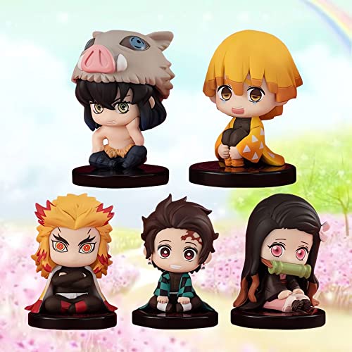 Kozrlib 15 Pcs Demon Figure Anime Action Figures Q Version Model Toys Birthday Halloween (1.57Inch) #TOP5