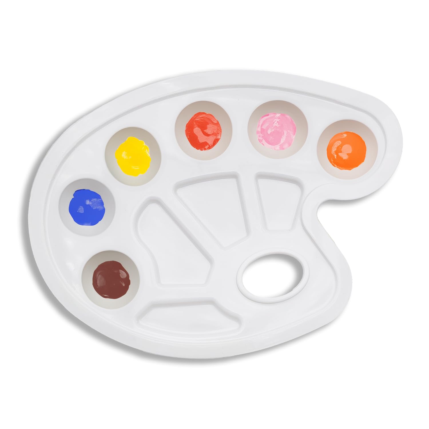 12 Pezzi Tavolozza Per Dipingere,Palette Di Pittura In Plastica Con, Tavolozza Pittura Bambini Vaschette,Per La Pittura, Il Disegno E L' Artigianato Fai-Da-Te Per Principianti, Artisti, Adulti