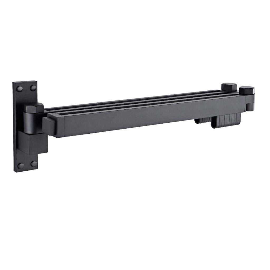 JIAJU Airer- Wall-Mounted Clothes Drying Racks，Garment Rack 360° Rotation Aluminium Folding Retractable Clothes Airer Towel Racks