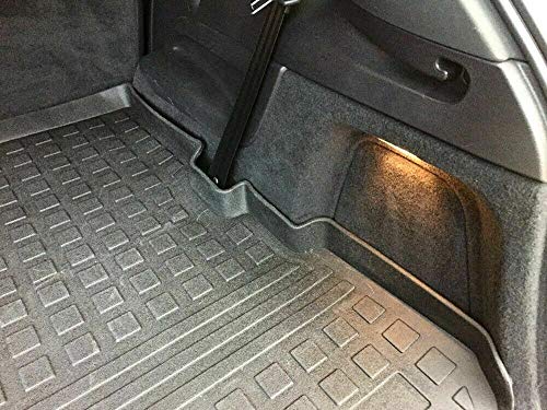 Premium Cargo Liner For Audi Q7 2007-2015 - 100% Protection - Custom Fit Car Trunk Mat - Easy-To-Wash & All-Season Black Cargo Mat - 3D Shaped Laser Measured Trunk Liners For Audi Q7 2007-2015 #TOP5