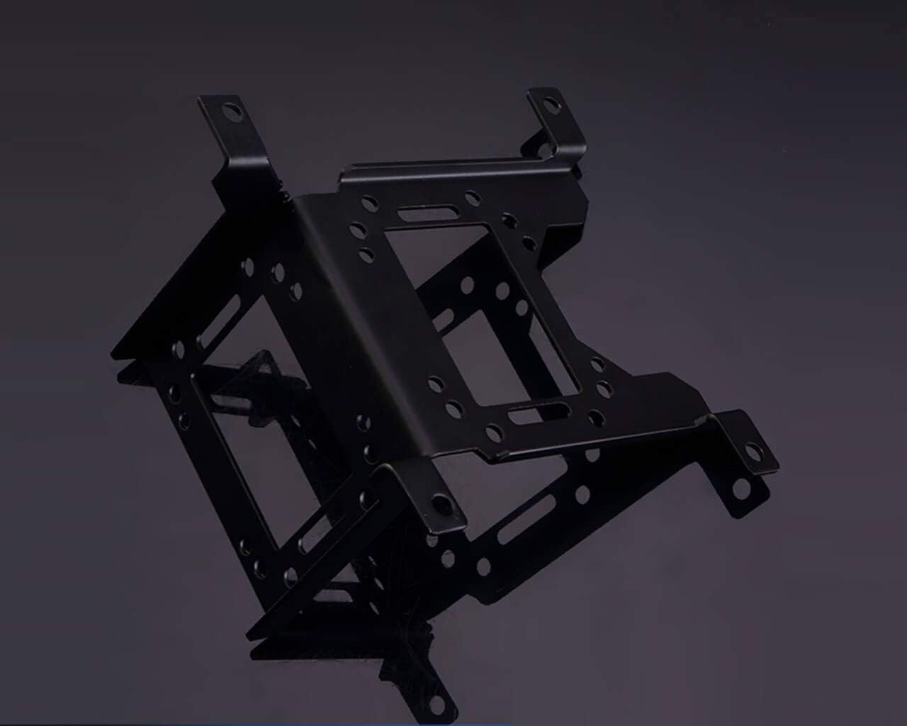 Bykski 120mm Multi Function 90 Degree Shelf Style Water Cooling Bracket - Black (B-PMFS)