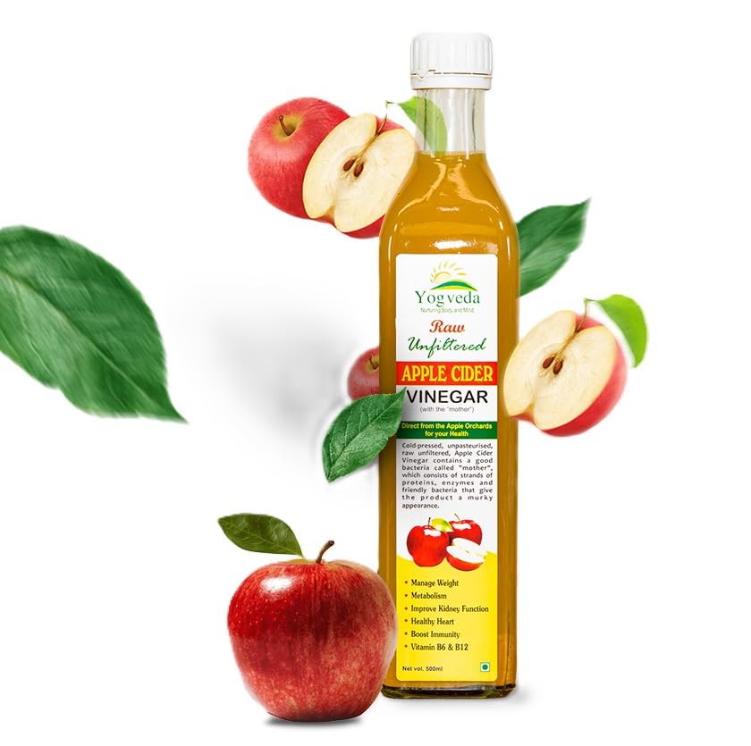 See full amazon price history chart for Yogveda Apple Cider Vinegar with Mother of Vinegar Raw Unfiltered - 500ml | For Weight Management Yogveda Apple Cider Vinegar with Mother of Vinegar Raw Unfiltered - 500ml | For Weight Management (B0C36Y4F6F) Amazon Price History, Amazon Price Tracker