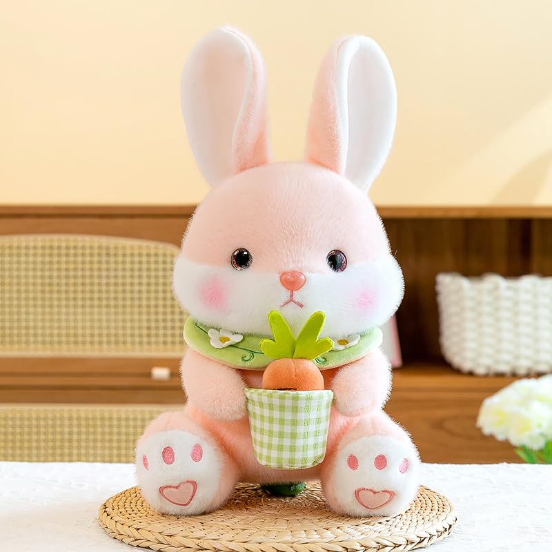Whaline 12 Uova Di Pasqua Con Coniglietti In Peluche Colorati - Uova Porta Sorpresa In Plastica Per Caccia Al Tesoro, Regali Per Bambini E Decorazioni Feste - 2
