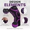 NeDKeN Tutore Ginocchio – Ginocchiera Sportiva Elastica per Menisco Lesionato e Legamenti – Supporto Ortopedico, Fascia a Compressione per Stabilità, Protezione e Recupero (Viola, L)