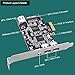 LinksTek 4-Ports PCIE 1394A Firewire 400 Card for Windows OS and MAC OS PCs, TI TSB43AB23, 3X 6Pin and 1X 4Pin 1394A Interface, with 4Pin to 6Pin 1394A Cables and Low Profile Bracket (PCIE-TSB43AB23)