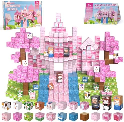 Vdealen 300 PCS Magnetic Blocks-Magnetic Building Blocks, Stackin...