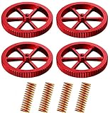 Upgraded bed-level springs for more stiff and accurate bed leveling.The die springs are stiffer than ordinary spring, which help your 3D printer much more stable while printing.compatible with most 3D Printer Bed, great for Creality CR-10 10S S4 Ender 3 Heatbed Springs Bottom Connect Leveling.