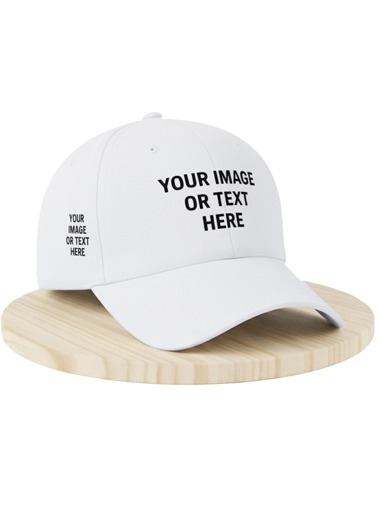 Personalized Gift Cap | Design Your Own Adjustable Cotton Baseball Hat for Men & Women Text, Logo or Artwork for Everyday Casual Wear Free Size-image-30