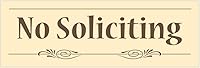 Vista 11 de Cartel decorativo No Soliciting, Negro