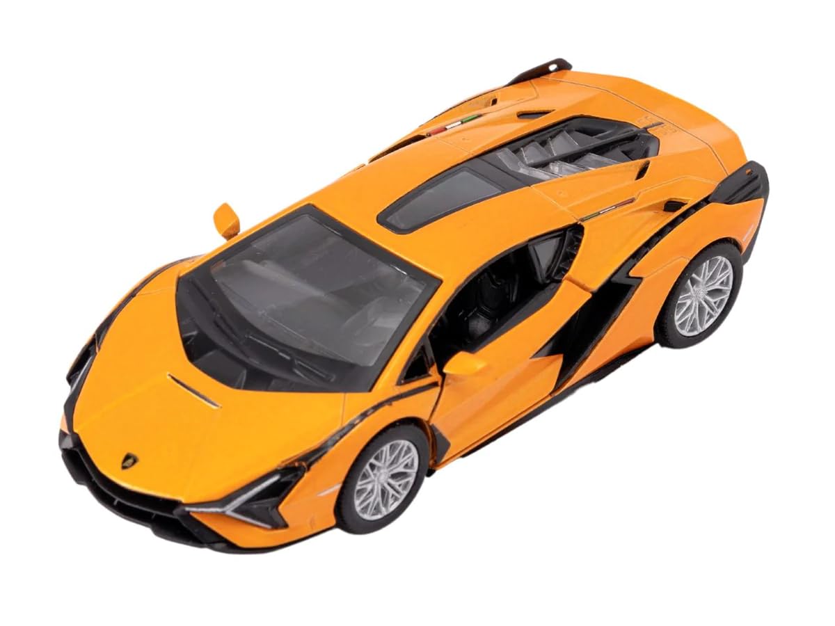 Easy Toys Model Car Compatible with Lamborghini FKP 37. Scale Toy Car with Opening Doors. Car modeling. (37 Orange)