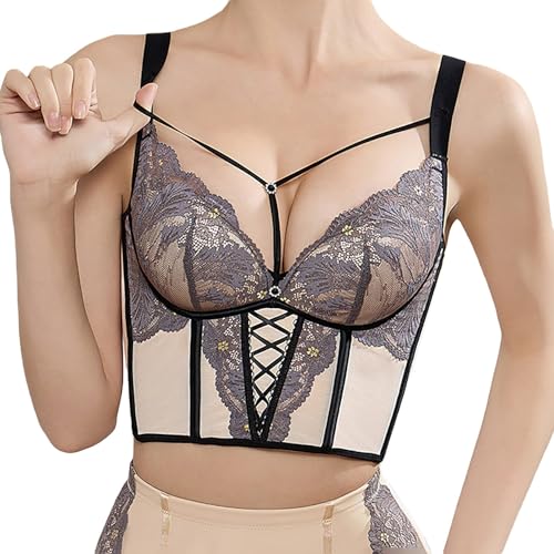 Sujetador Dirndl push up para pecho grande que reduce la presión en la espalda