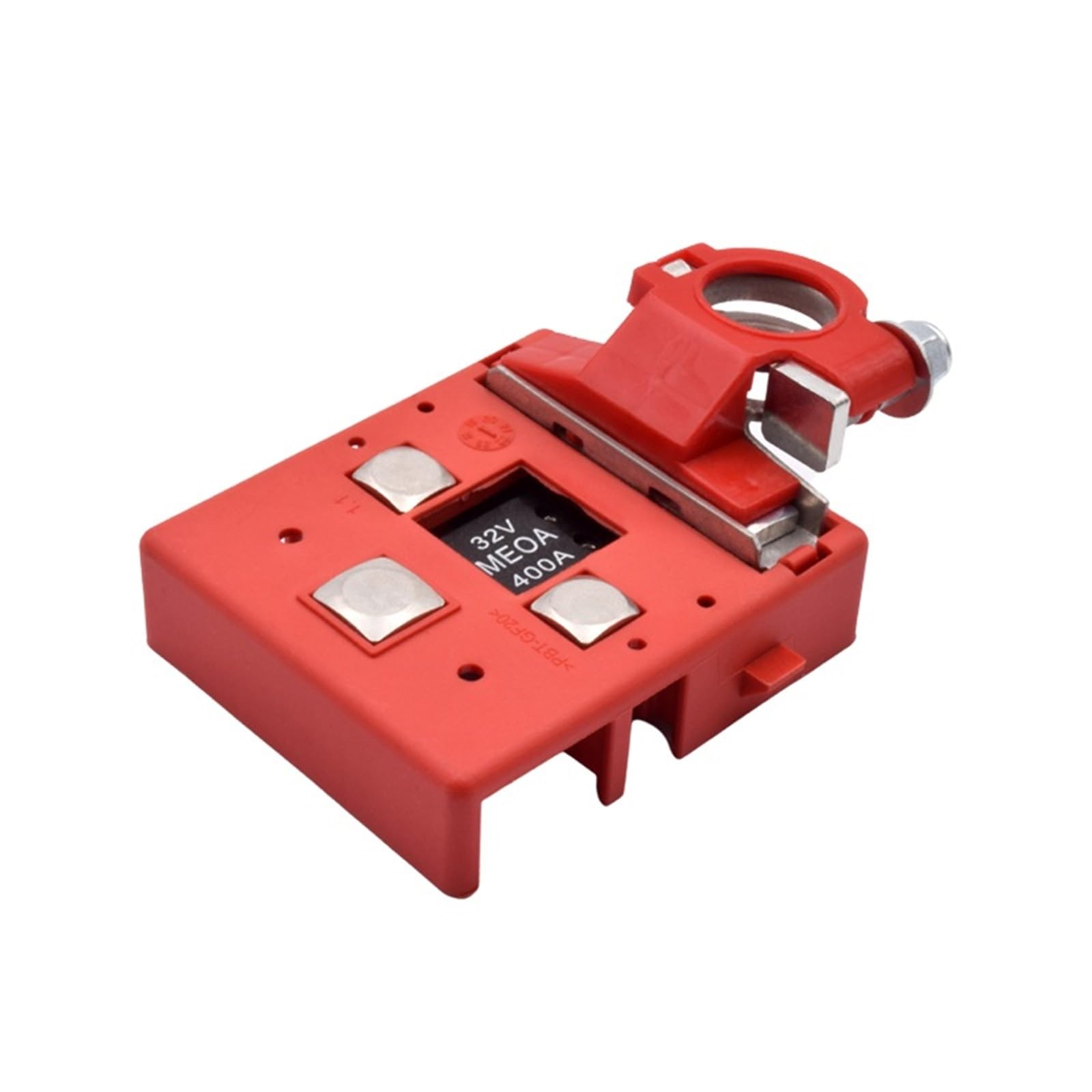 Borne de distribution de batterie de voiture 32 V 400 A, connecteur de pinces à fusible à dégagement rapide for caravane, 1 pièce(With Cover)
