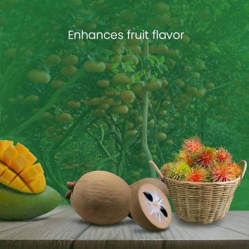 Image of Fruit Magic Homeopathic Fruit Tree Growth Booster, Maximize Health, Yield, and Quality, Suitable for Guava, Grapes, Mango, Papaya, Pineapple, and More Fruit Trees (250 Gram)