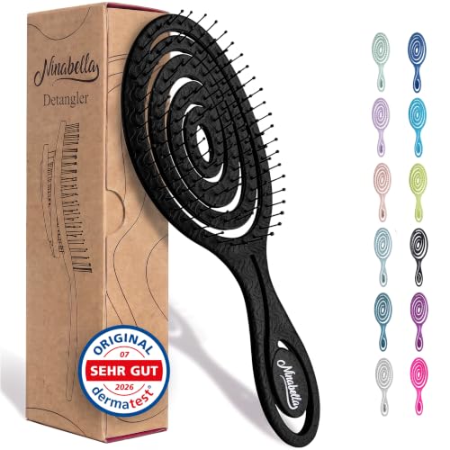 Ninabella Haarbürste ohne Ziepen - Detangler Bürste...