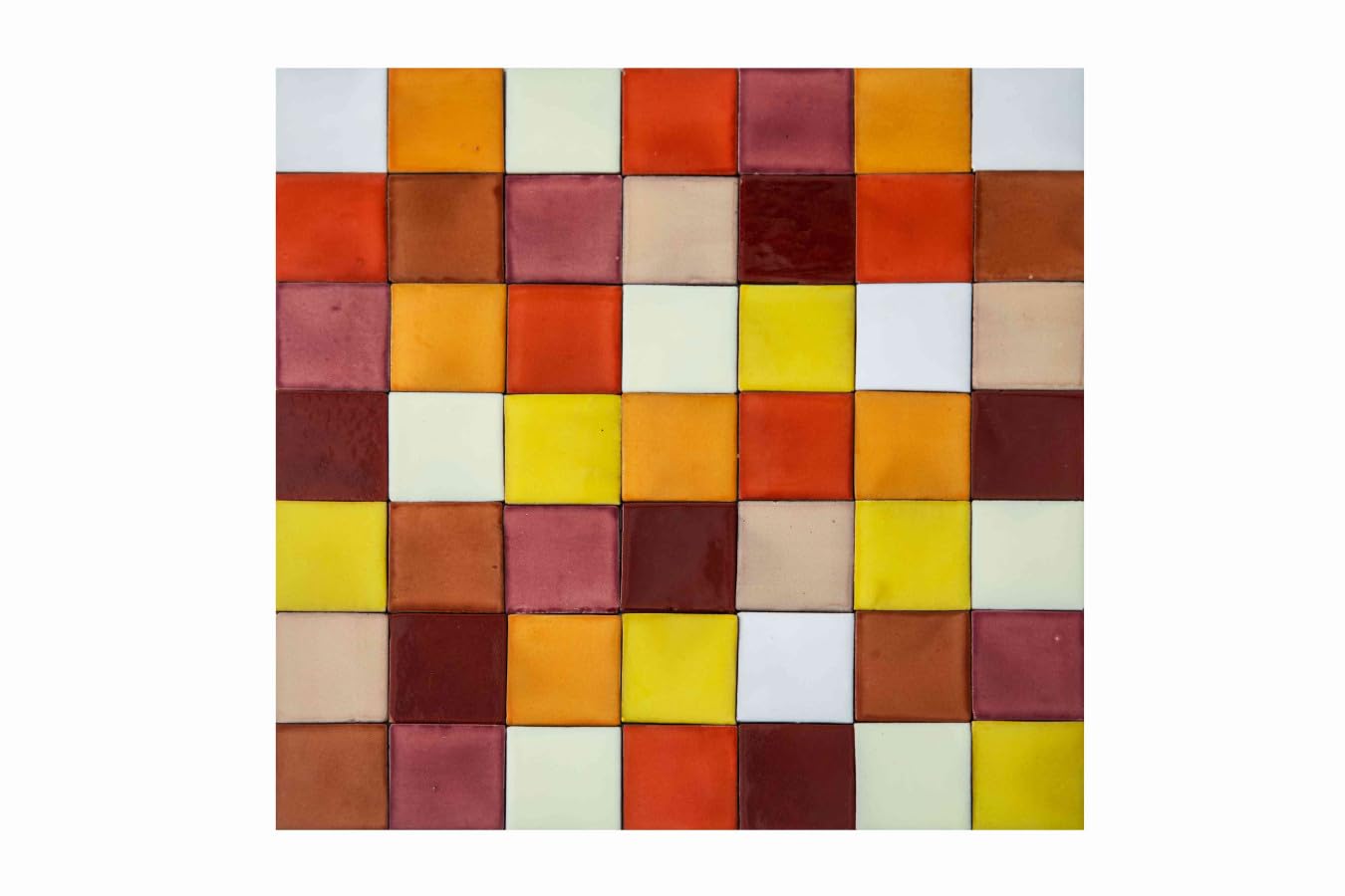 Azulejos de cerámica de colores mexicanos Conraditio - Mosaico de cerámica mexicana, mosaico de cerámica mexicana para cocina, baño, ducha, pared posterior de la cocina, un paquete de 120 azulejos 5 x