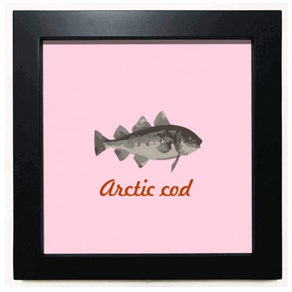 no/no Bowhead Whale Polar Region Black Square Frame Picture Wall Tabletop