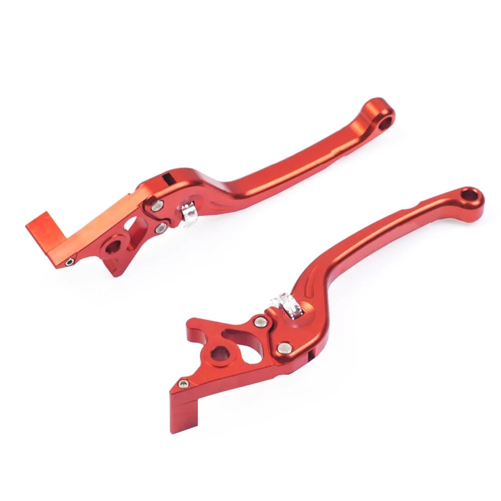 Hguvsjd Orange Cnc Motorcycle Modified Double Disc Lever Scooter Electric Bike Modification Motorcycle Brake Lever(Orange)