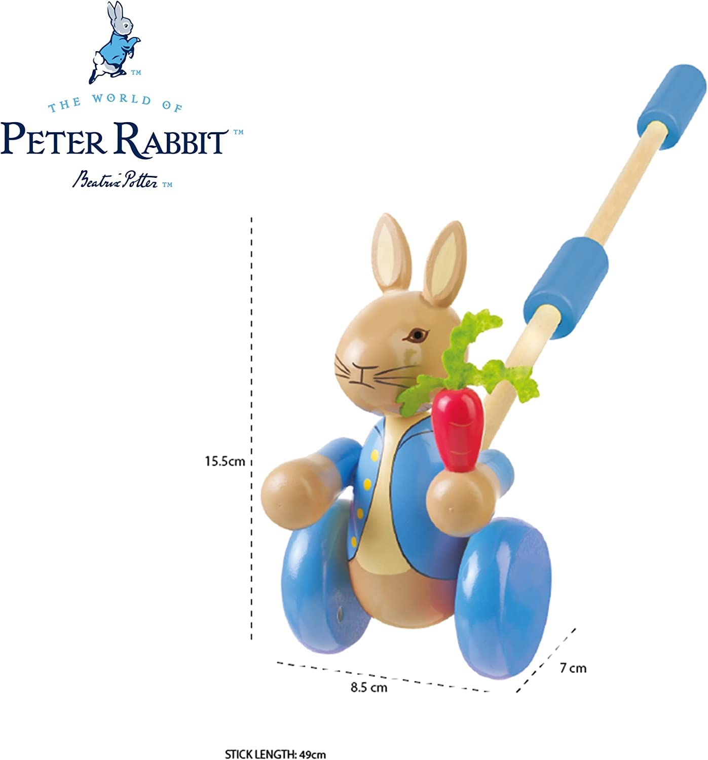 【激レア】Orange Tree Toys ピーターラビット 木製 スキットルズ Amazon.com: Orange Tree Toys Peter Rabbit Push Along : Toys & Games