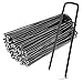 GIOVARA 100 piquets de Fixation de Jardin en Acier Polyvalents pour Fixer Le Tissu de Mauvaises Herbes de - 150 mm de Long, 25 mm de Large, Ø2,9 mm