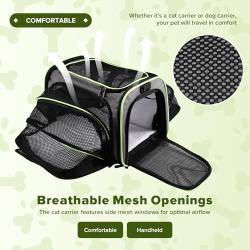 Bolsa expandible para mascotas con estructura plegable y portátil 4