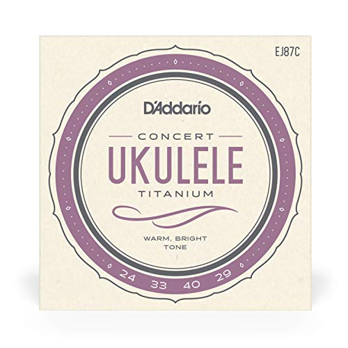 Image of D'Addario Concert Ukulele Strings, Titanium, EJ87C, 4-String Set, Pack of 1
