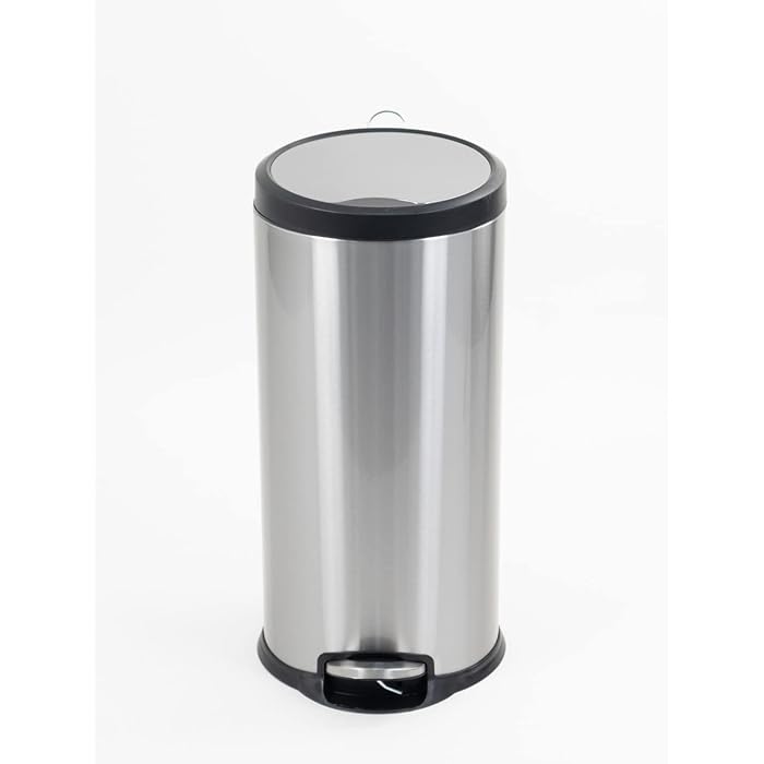 Buy Orchid Stainless Steel Trash Bins, Recycle Bins, Round Step Waste