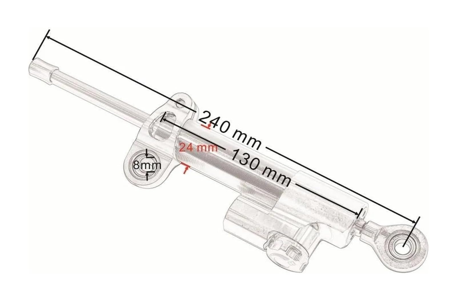ZINSAN オートバイダンパー取付ブラケットステアリングダンパー