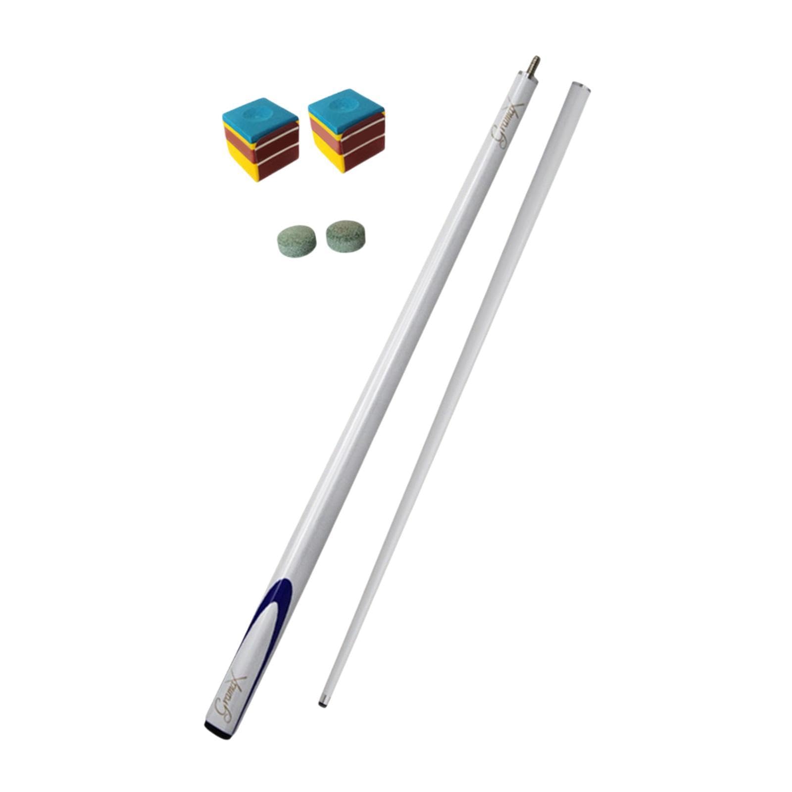 Amagogo Pool Cue Stick, Snooker Cue Carbon Fiber 57" Nine Ball Pool Cue Professional Billiard Cue Billiard Pool Stick for Starters, White
