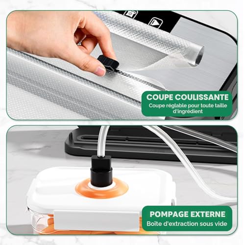 Appareil de mise sous vide alimentaire sec et humide 75 KPA - 5