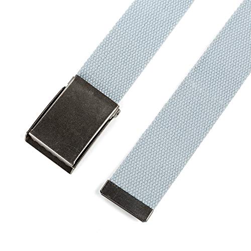 Image of Mile High Life Canvas Web Belt | Cut to Fit Up to 52 inch | Flip-Top Matte Silver Nickel Buckle 12 Colors