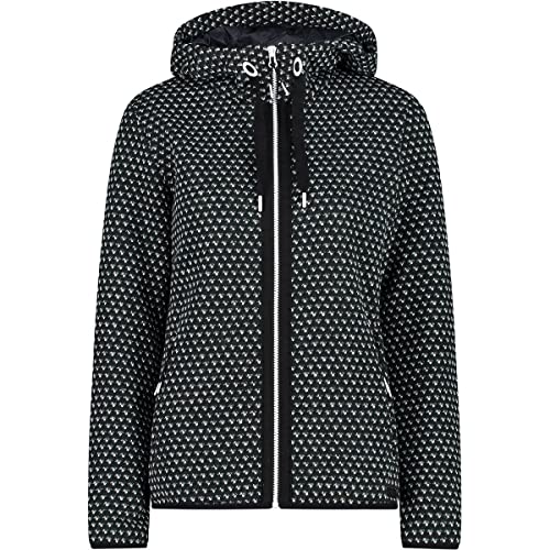 Veste CMP Jacquard Wooltech femme chaude vêtement outdoor en laine