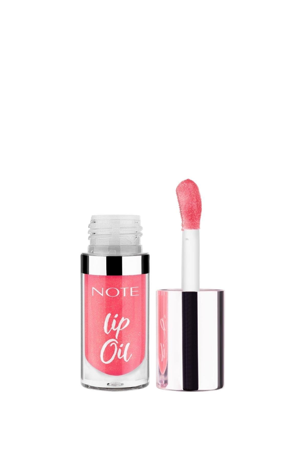 Note Cosmetics Lip Oil 20 Pink For Me Nemlendirici ve Parlatıcı Dudak Bakım Yağı, Pembe
