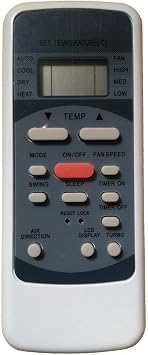 Replacement for Comfort-AIRE DAITSU PRO KLIMA Air Conditioner Remote Control RG51B31/E